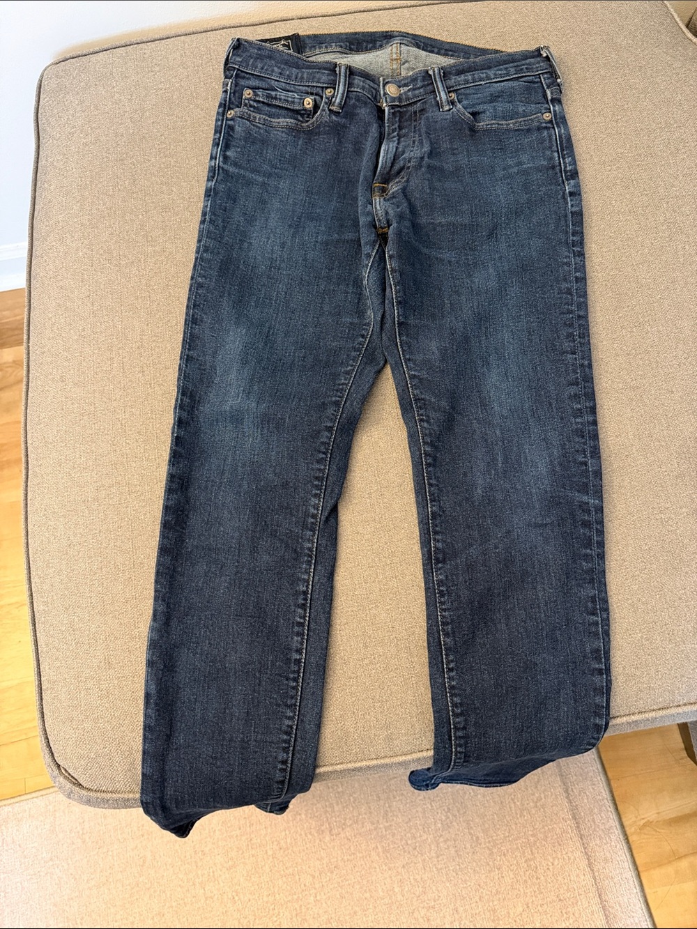Abercrombie & Fitch Men's Dark Indigo Skinny Jeans